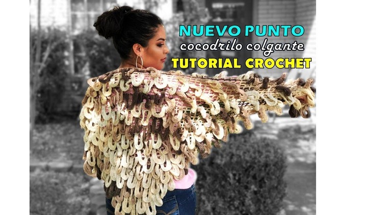 Chal Nuevo Punto Cocodrilo Colgante a Crochet