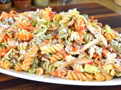 Chicken & Vegetable Pasta Salad Recipe |Cooking With Carolyn