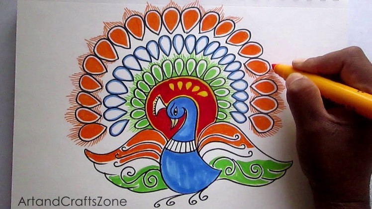 Creative Drawing (Happy Republic  Day ) For Kids