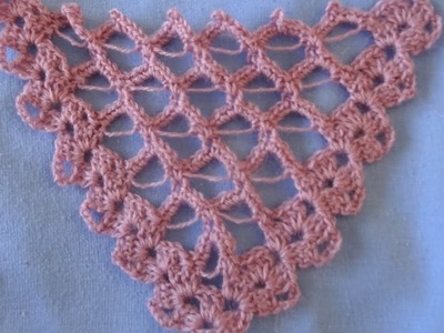Crochet Pattern * PRETTY ANF EASY CROCHET PATTERN FOR A SHAWL ^