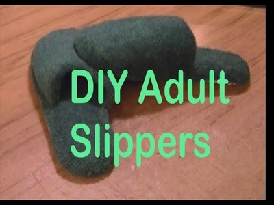 DIY Adult Bedroom Slippers From Flip Flops