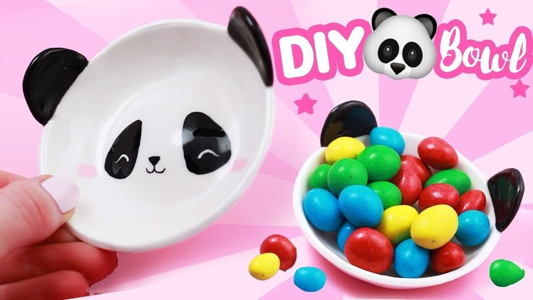 DIY CLAY PANDA BOWL! - Polymer Clay DIY