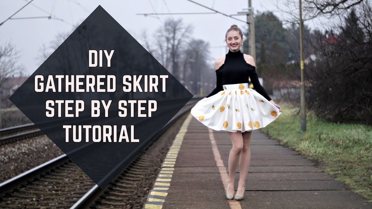 DIY Gathered Skirt Step-by-Step Tutorial. Riasená sukňa krok za krokom (Sk,EN sub)