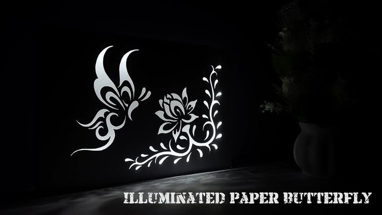 DIY Illuminated Paper Butterfly Showpiece | How to Make an Illuminated Paper Butterfly Showpiece