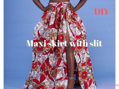 DIY: Maxi skirt with split