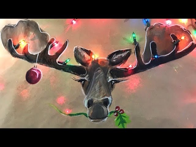 Drawing and Painting Christmas Animals