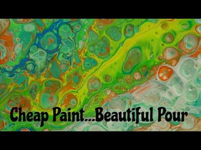 E6 Acrylic Pouring : Cheap Dollar Store Crafter's Acrylic Paint