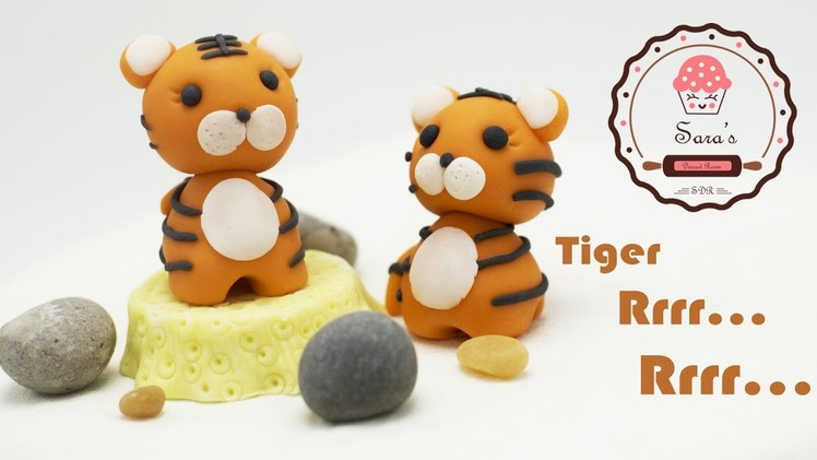 Easy! Simple! Cute! Tiger cake topper!