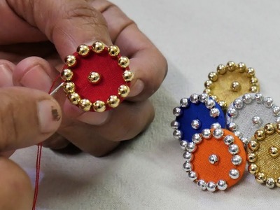 Handmade Decorative Fabric Button Making