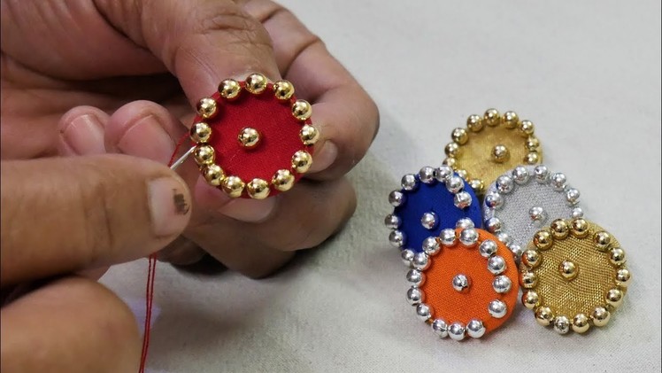 Handmade Decorative Fabric Button Making