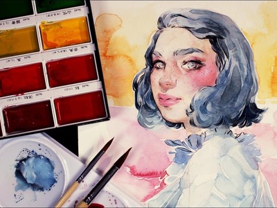 How I Paint Skin With Watercolors