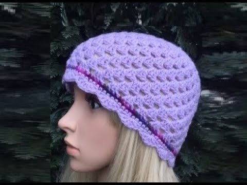 How to Crochet a Granny Stitch Beanie Hat Pattern #607│by ThePatternFamily