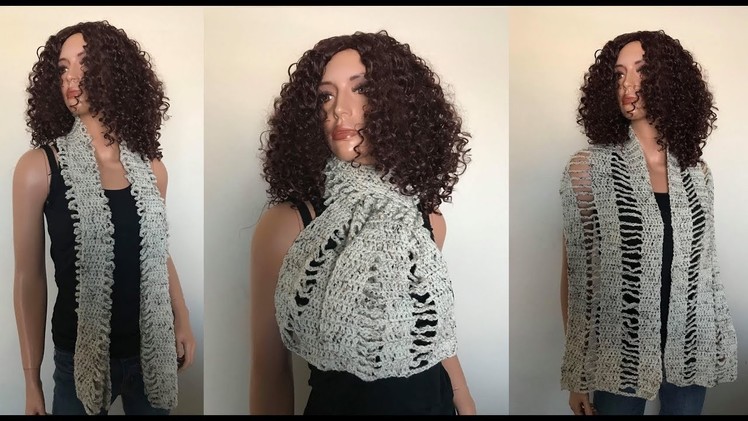 How To Crochet A Scarf, Lilu's Handmade Corner Video # 218