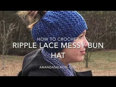 How to Crochet: Ripple Lace Hat