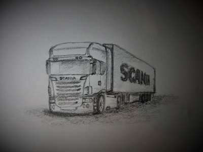 How to draw a Scania V8