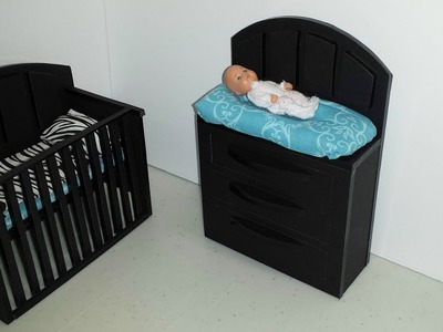 How to make a Doll Baby Changing Table