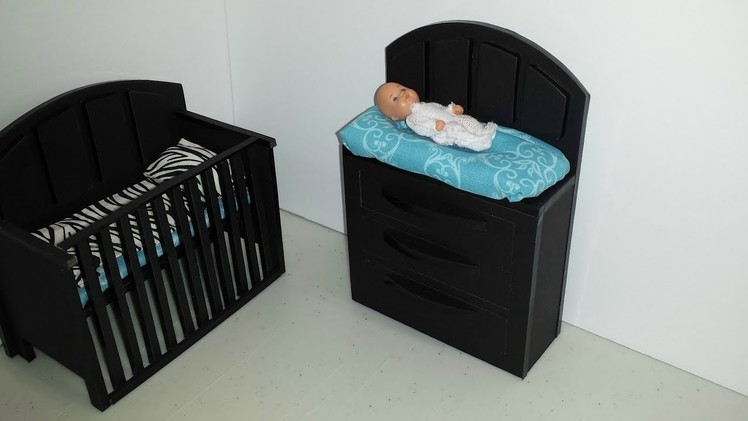 How to make a Doll Baby Changing Table