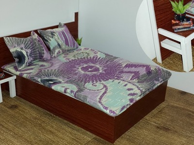 How to make a Doll Bed with Night Tables