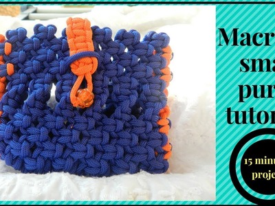 How to make macrame small purse   |  Beginners project  |  Tutorial