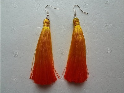 How to Make Tassel Earrings  (Making, straightening,  shading and Storing) Part -1