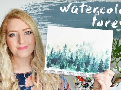 How To Paint A Watercolor Forest | AD