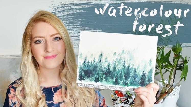 How To Paint A Watercolor Forest | AD