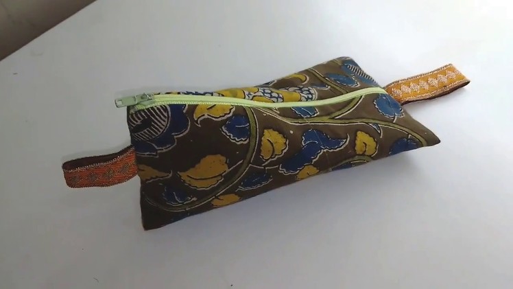 How to sew a pencil case or make up bag