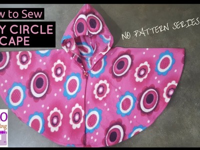 How to Sew: Easy Circle Cape for winter - without Pattern