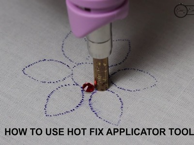How to use Hot Fix Applicator Tool for applying Crystals, Rhinestones and Studs
