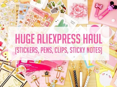 HUGE AliExpress Kawaii Stationery Haul!