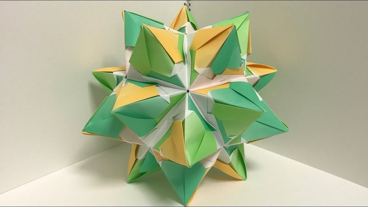 【Kusudama】Dakuraudo 8D 30 pieces【Modular Origami】66【だーくらうど8D】