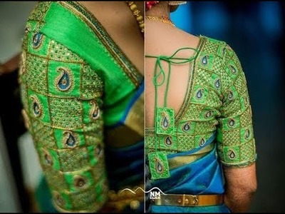 Latest Designer embroidery Saree Blouse Designs
