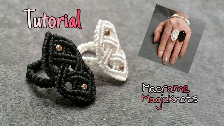Macrame Celtic Ring  ♥ How To Make Celtic Knot ♥ Macrame Magic Knots