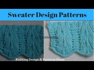New Beautiful Knitting Pattern Design for Cardigan || in Hindi || Latest Sweater Knitting pattern.