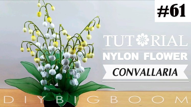 Nylon stocking flowers tutorial #61, How to make nylon stocking flower step by step