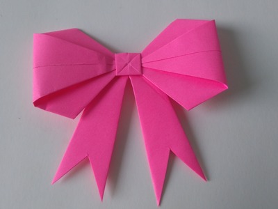 Origami Toys - How to fold an Origami BowRibbon