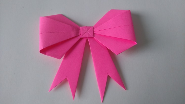 Origami Toys - How to fold an Origami BowRibbon