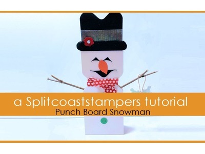 Punch Board Snowman