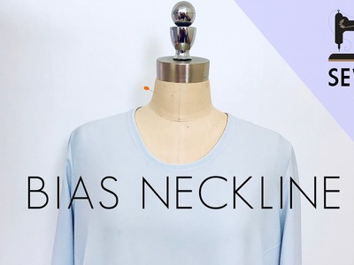 Sewing Bias Binding. Neckline Finishing with bias tape. Cara Jahit Kemasan Leher
