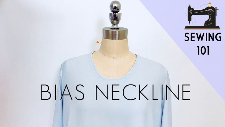 Sewing Bias Binding. Neckline Finishing with bias tape. Cara Jahit Kemasan Leher