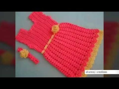 Sharmaji creations - two colour sweater design for baby girl | woolen sweater making - easy sweater