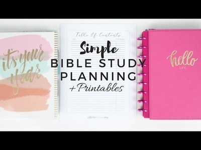 Simple Bible Study Planning + Printables❗️|  Faith Planning | At Home With Quita