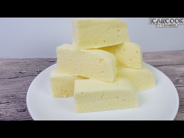 Simplest Steamed Sponge Cake (3种成分 蒸鸡蛋糕)