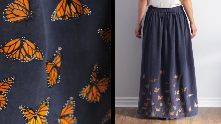 Sketchbook: Making a Hand-Painted Monarch Butterfly Skirt