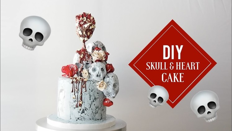 Skull and Heart Cake | Satisfying Cake Decorating | Greggy Soriano