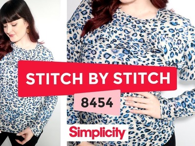 Stitch by Stitch with Simplicity - 8454 Ruffle Blouse Sew Along
