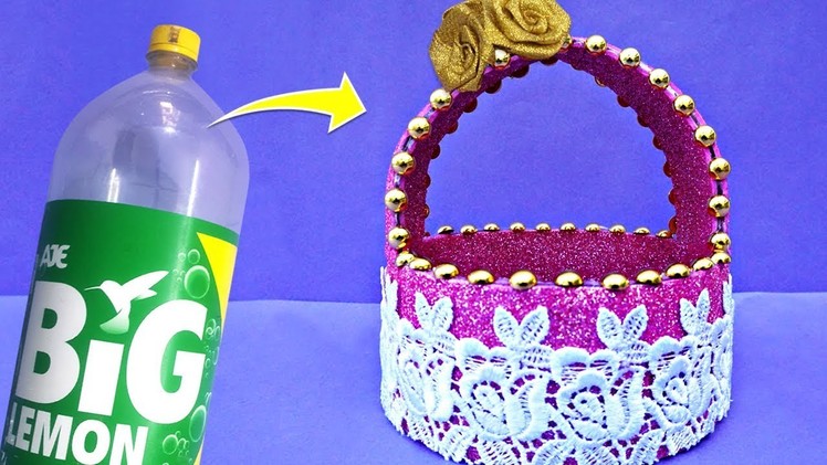 Super Easy Best Out of Waste Craft Idea From Plastic Bottle | DIY Basket | Plastic Bottle Life Hacks