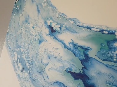 Swirl It Baby - 24"×24" - Fluid Painting