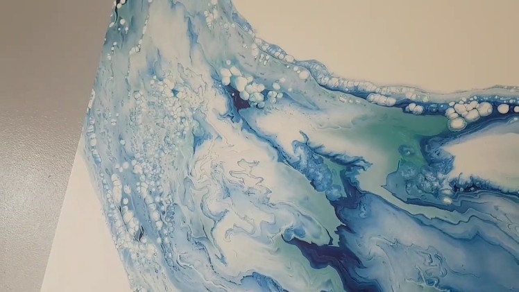 Swirl It Baby - 24"×24" - Fluid Painting