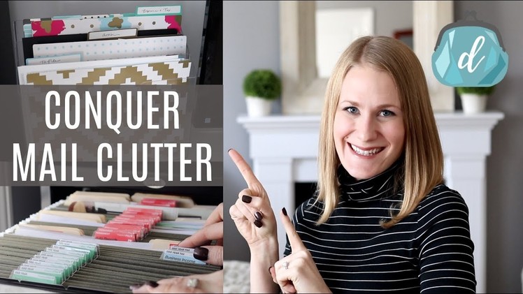 The SECRET organized mail & receipts! (NO MORE CLUTTER!)